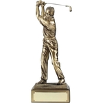 Male Antique Gold Golfer Figure Award