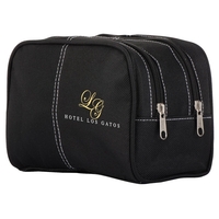 Two compartment cosmetic bag with zipper.... from ASI 42920 Busrel Inc
