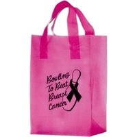 10" x 5" x 13" HDPE Breast Cancer awareness tote with... from ASI 35290...