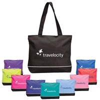 Tote bag with zippered closure and large shoulder handles.... from ASI 30112...