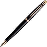 Black lacquered ballpoint pen with tapered form and beveled button.... from...