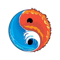 Elements Yin Yang Temporary Tattoo... from ASI 43530 California Tattoos