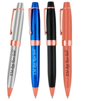 Metal ballpoint pen with Rose Gold trim.... from ASI 52387 Empire USA / Pens...