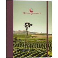 Three-ring, full-color, paper binders with 70 sheets of ruled refillable...