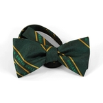 Custom Woven Logo Silk Self Bow Tie