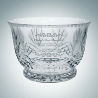 Revere bowl made of 24% lead crystal with an elegant cut... from ASI 47791...
