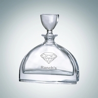 Decanter made of ecologically clean molten crystal glass with a 23.6... from...