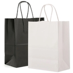High gloss shopping bags