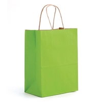 Pinstripe Matte Shopping Bags, 8" x 4.75" x 10.5".... from ASI 92480 Uniflex...