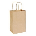 Eco Kraft Serrated Edge Shopping Bag