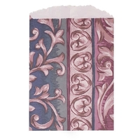 Paper merchandise bag with random paper designs. Designs vary. 6.25" x......