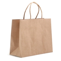 ECO Natural Kraft Eurostyle Shopping Bag (10" x 4" x 8")