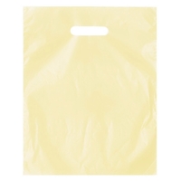 High density embossed die cut bag