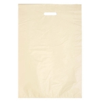 High density embossed die cut bag