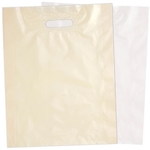 Patch handle bag with side gusset