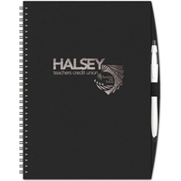 7" x 10" paperboard notebook with PenPort back cover, foil imprint,... from...