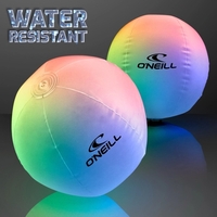 Blank or imprinted. Light Up Beach Ball with Color Change LEDs... from ASI...