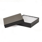Black Embossed Jewelry Box (3 3/4" x 2 1/2" x 1")