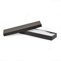 Black Embossed Jewelry Box (8" x 2" x 7/8")