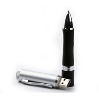 Curve shaped pen with rounded top and built-in USB 2.0 flash... from ASI...