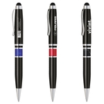 Metal Twist Action Ballpoint Stylus Pen