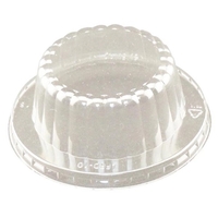 Clear plastic domed lid for foam food containers in assorted sizes.... from...