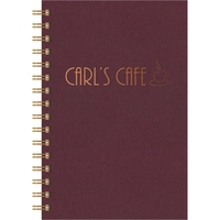 5.5" x 8.5" seminar pad with textured linen front cover, foil... from ASI...