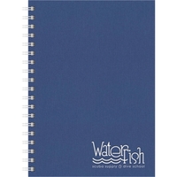 7" x 10" notebook with textured linen front cover, foil of... from ASI 91340...