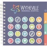 7" x 7" TabPlanner with foil imprint, four full-color tabs, each... from ASI...
