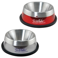 Stainless steel liner pet bowl with colored shell.... from ASI 62190 Illini /...