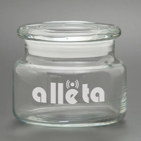 8 oz. glass apothecary jar with flat lid.... from ASI 71920 Moderne Glass...