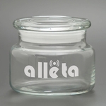 8 oz. Apothecary Jar w/ Flat Lid