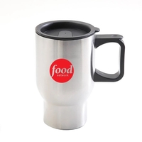 16 Oz. double wall stainless steel mug with stainless interior/exterior.......