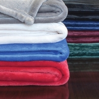Luxewood Mink Touch Blanket made with 300gsm faux mink fabric providing......