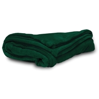 Super soft hunter green 50" x 60" polyester faux micro mink... from ASI 98085...