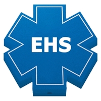 EVA foam antenna topper in the star of life medical shape.... from ASI 54886...