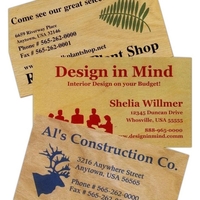 Wooden Business Card