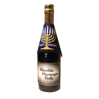 Full size Hanukkah hollow milk chocolate champagne bottle.... from ASI 44897...