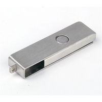 Silver Metal Swivel USB Flash Drive