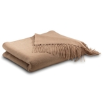 Camel Tan Cashmere Throw Blanket