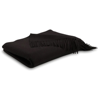 Black Cashmere Throw Blanket