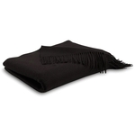 Black Cashmere Throw Blanket