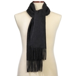 Dark Gray Cashmere Scarf