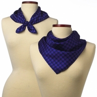 Navy blue 21" x 21" wet dyed silk scarf.... from ASI 98085 Wolfmark