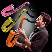24" inflatable saxophone, offered in an variety of colors.... from ASI 42016...