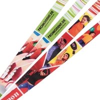 1" Super Soft Polyester Multi-Color Sublimation Lanyard