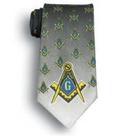 Masons society wet dye novelty tie.... from ASI 98085 Wolfmark