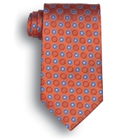 Orange Ellison Bay Collection Polyester Tie