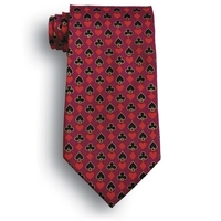Maroon Full House Novelty Tie