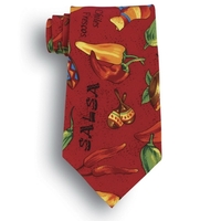 Salsa Peppers Novelty Tie